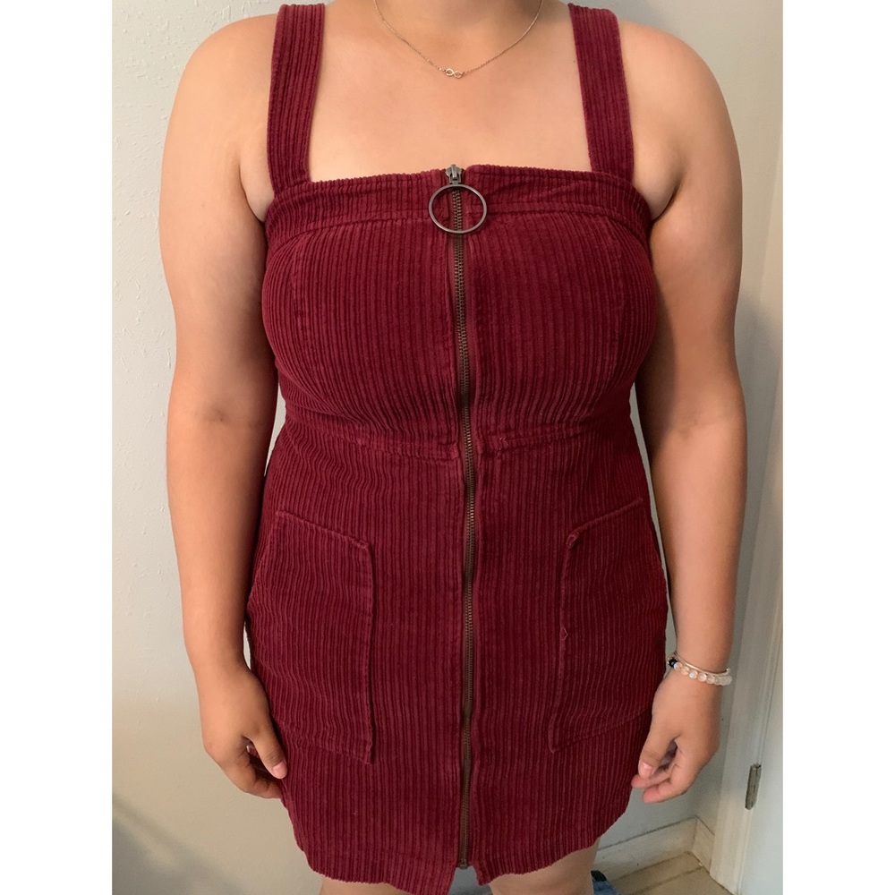 Marrón zippered dress